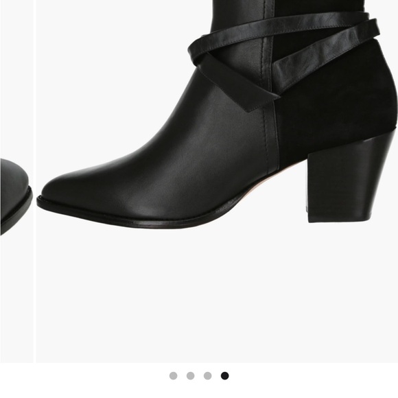 Alexandre Birman Black Ankle Boots with Wrap-Around Strap - Picture 7 of 11